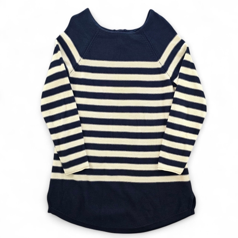 FP Beach by Free People Navy & Cream Striped Renegade Tunic Sweater | Size M